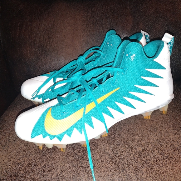 Nike Alpha Menace Mid Football Cleats Miami Dolphins 915414-117 - Main Image